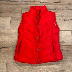 GAP red puffer vest
